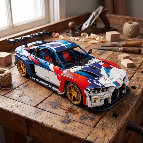 Gt3 car building blocks - building,