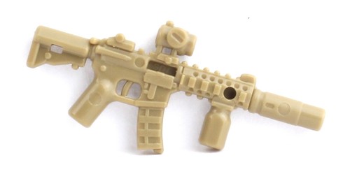 Dark tan mk18 assault rifle - tan,